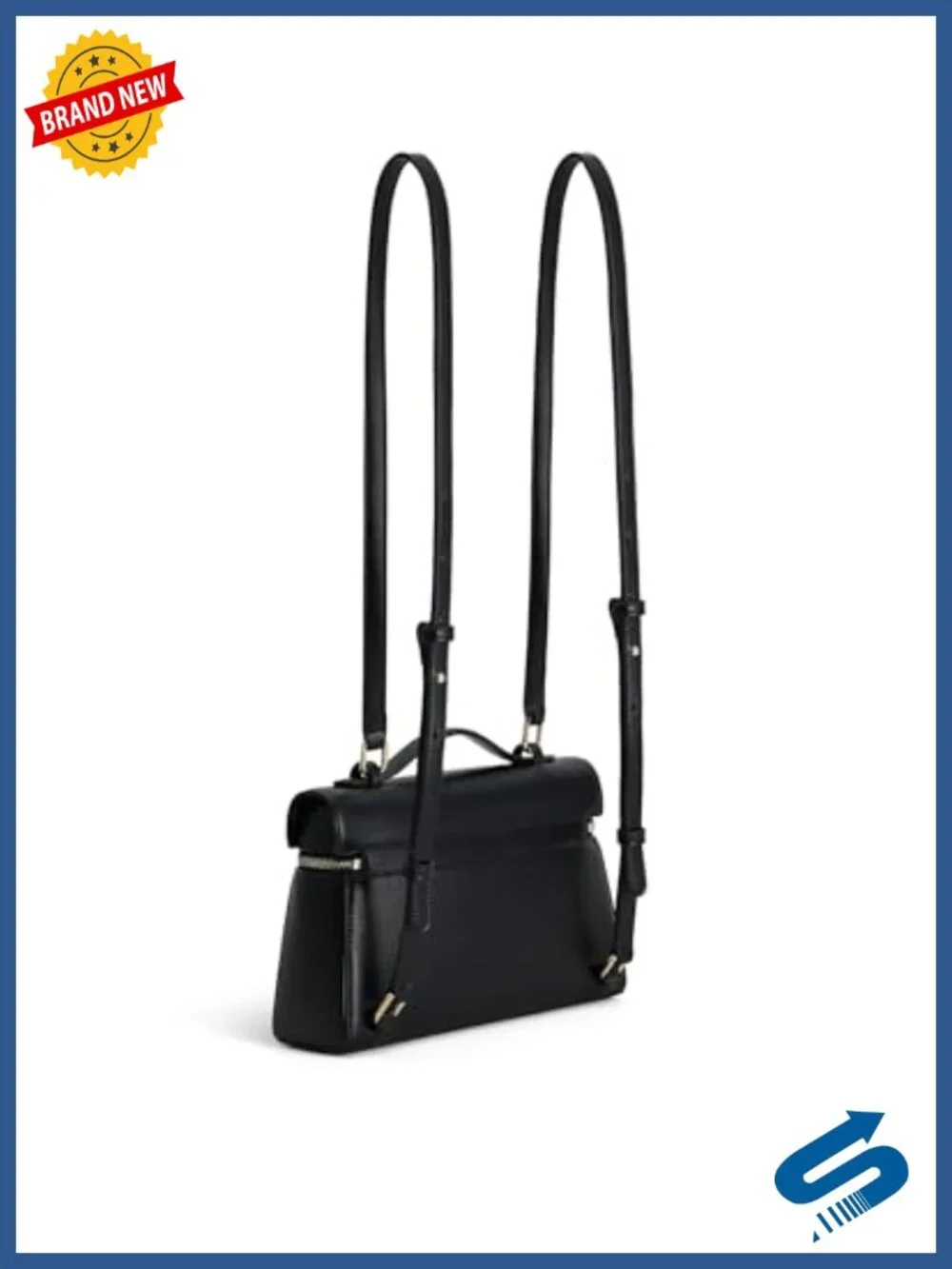Vegan Leather Top Handle Satchel Purse with Gold Hardware - JW PEI Thea